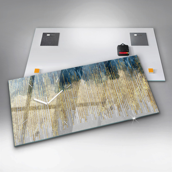 Horizontal wall clock Decorative pattern