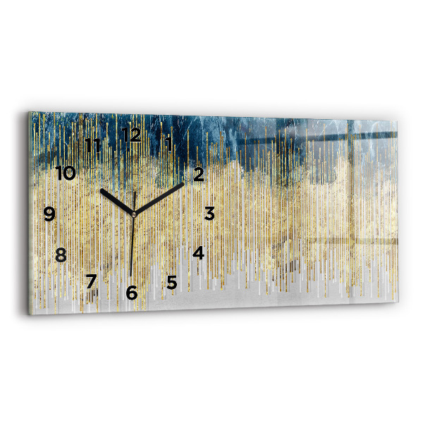Horizontal wall clock Decorative pattern
