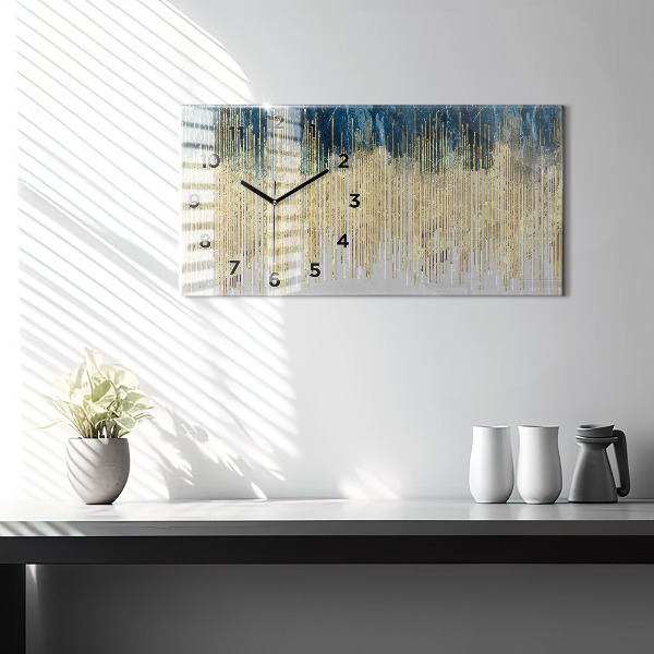 Horizontal wall clock Decorative pattern