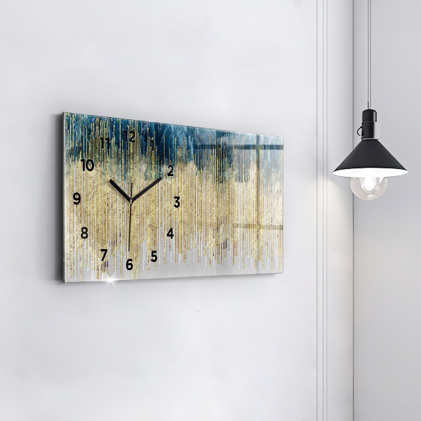 Horizontal wall clock Decorative pattern