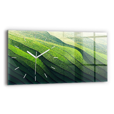 Horizontal wall clock Green Fields Abstraction