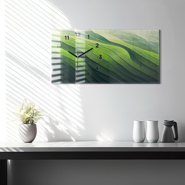 Horizontal wall clock Green Fields Abstraction