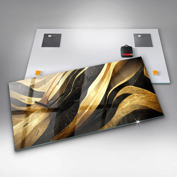 Horizontal wall clock Elegant abstraction