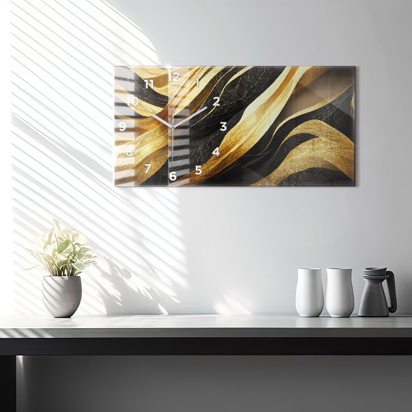 Horizontal wall clock Elegant abstraction