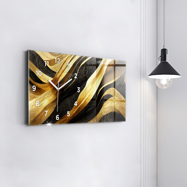 Horizontal wall clock Elegant abstraction