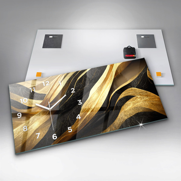 Horizontal wall clock Elegant abstraction