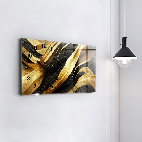 Horizontal wall clock Elegant abstraction