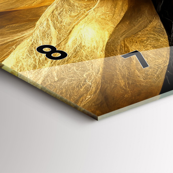 Horizontal wall clock Elegant abstraction