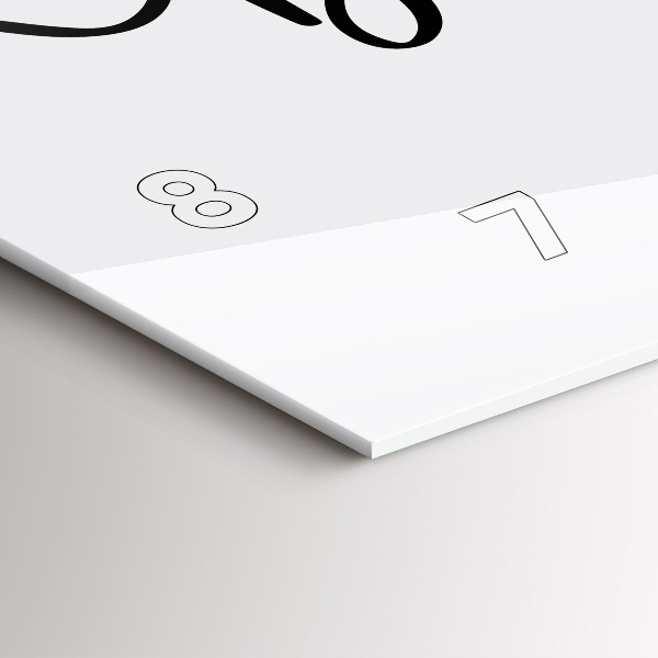 Horizontal wall clock The inscription Bon voyage