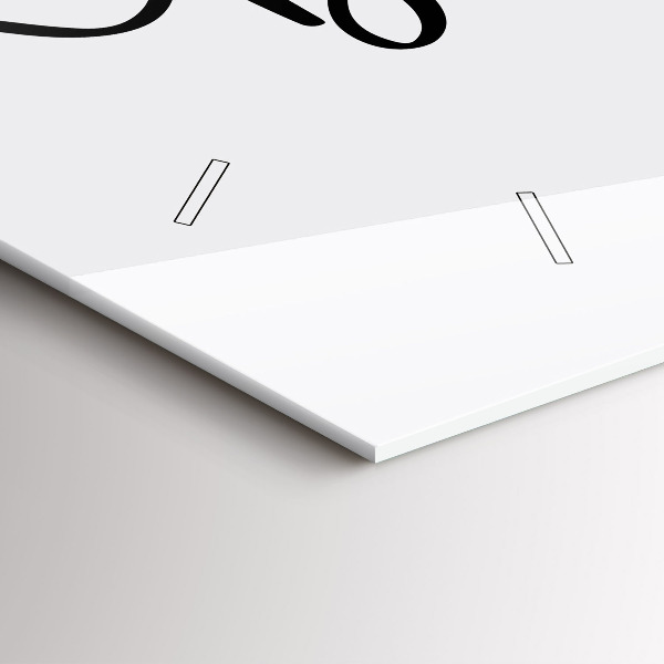 Horizontal wall clock The inscription Bon voyage