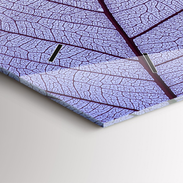 Horizontal wall clock Leaves nature