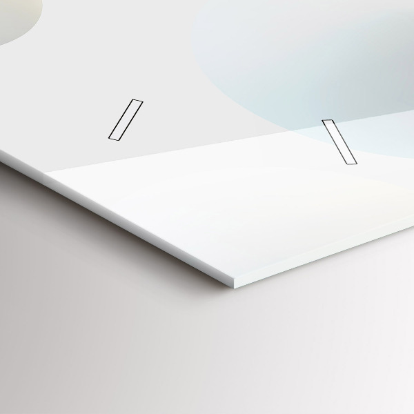 Horizontal wall clock Balls abstract