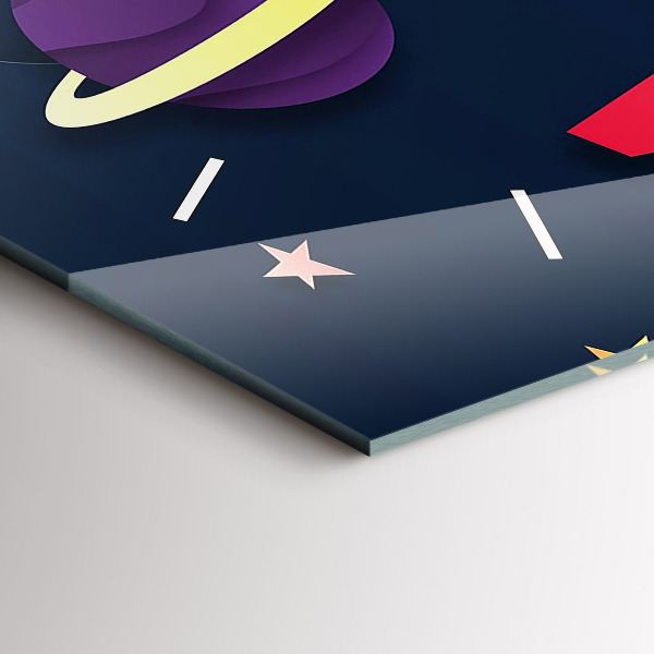 Horizontal wall clock Children's space