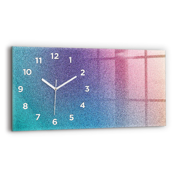 Horizontal wall clock Gradient pattern