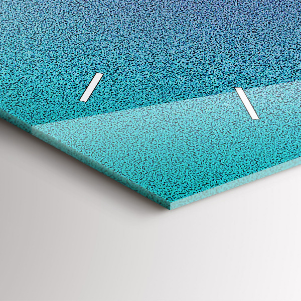 Horizontal wall clock Gradient pattern