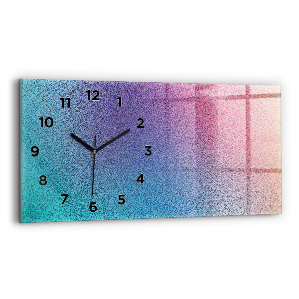 Horizontal wall clock Gradient pattern