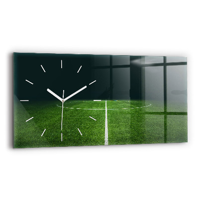 Horizontal wall clock Football pitch