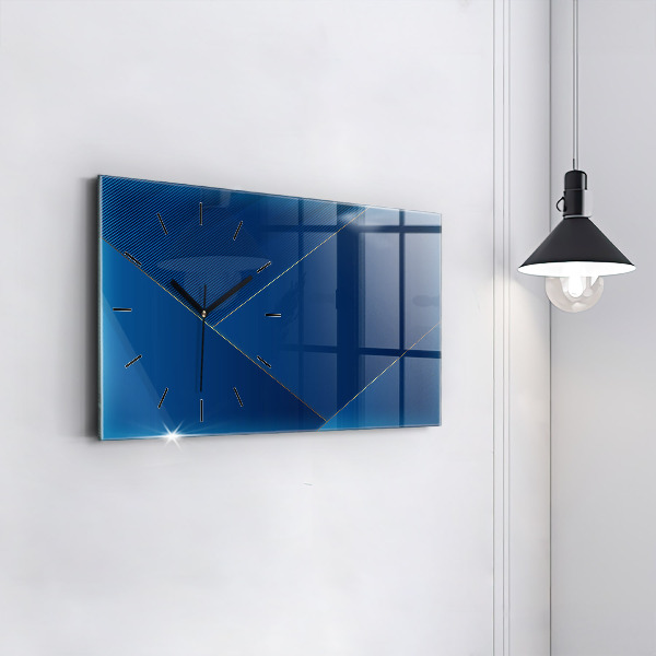 Horizontal wall clock Decorative abstraction