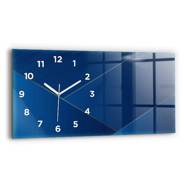 Horizontal wall clock Decorative abstraction