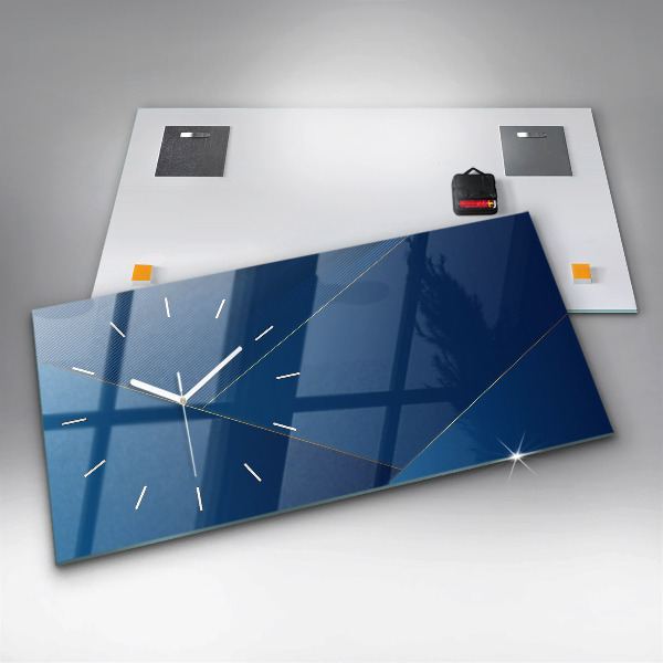 Horizontal wall clock Decorative abstraction