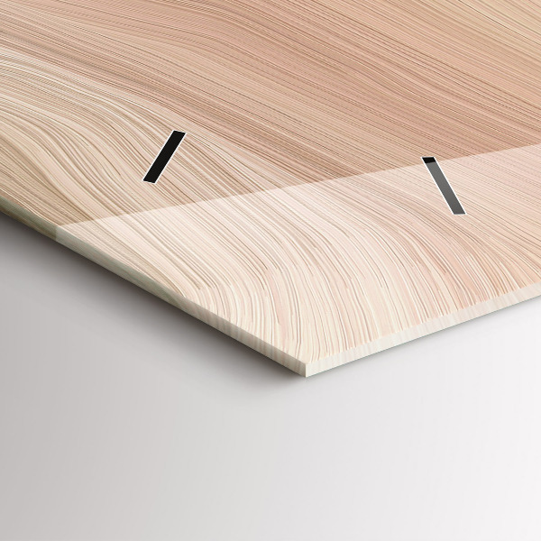 Horizontal wall clock Wave abstraction