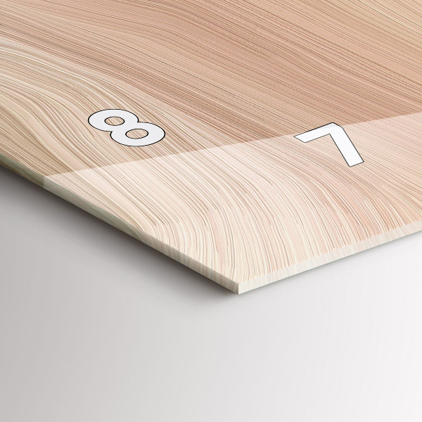 Horizontal wall clock Wave abstraction