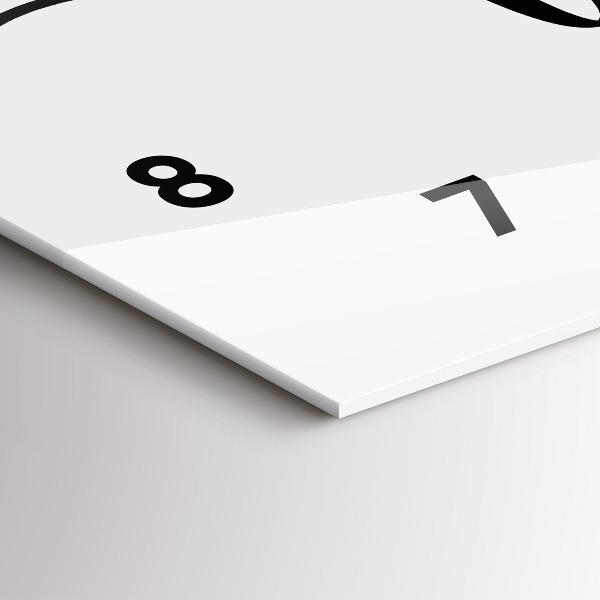 Horizontal wall clock The inscription family