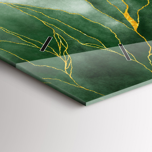 Horizontal wall clock Abstraction leaves