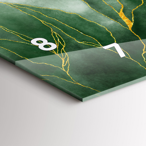 Horizontal wall clock Abstraction leaves