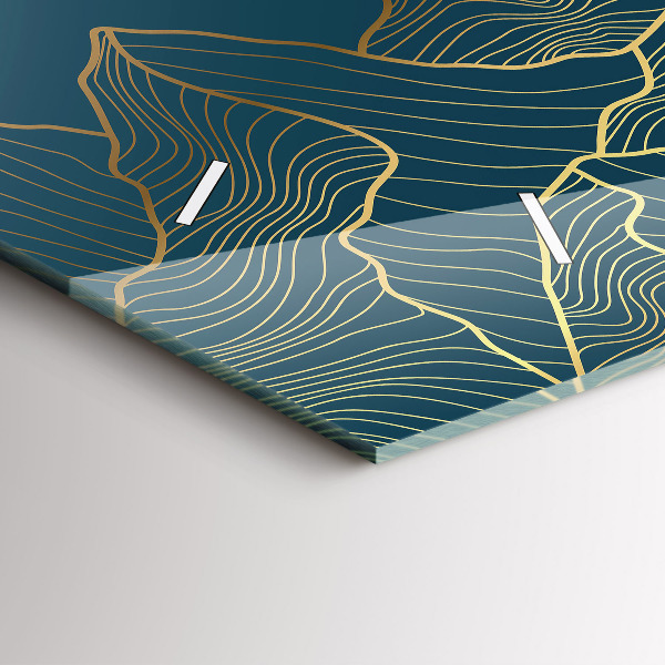 Horizontal wall clock Sketch of the mountains