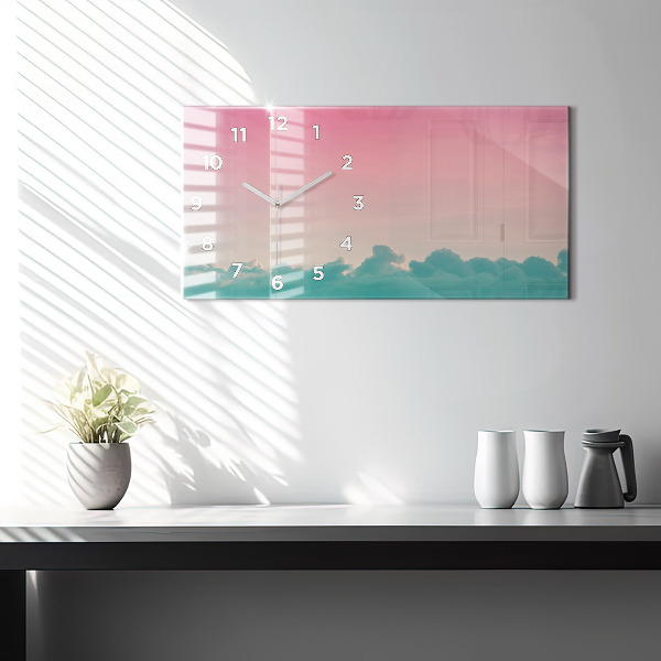 Horizontal wall clock Gradient sky
