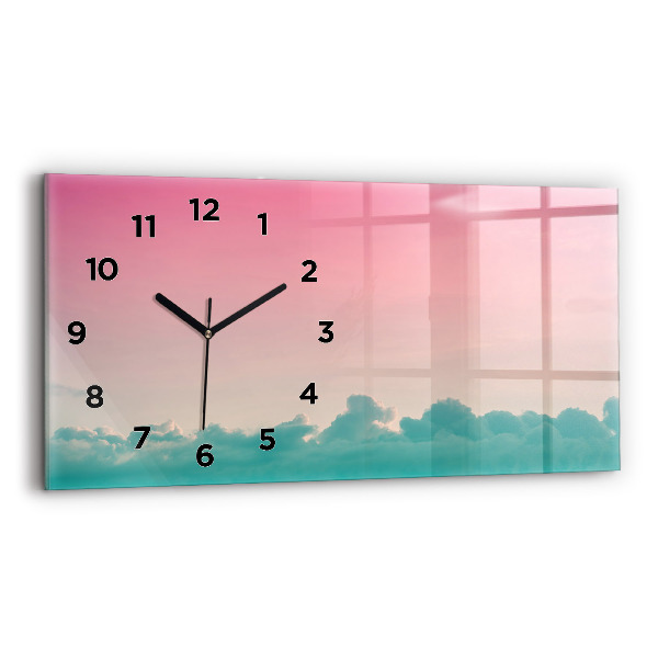 Horizontal wall clock Gradient sky