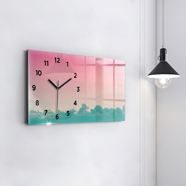 Horizontal wall clock Gradient sky