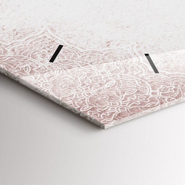 Horizontal wall clock Decorative pattern