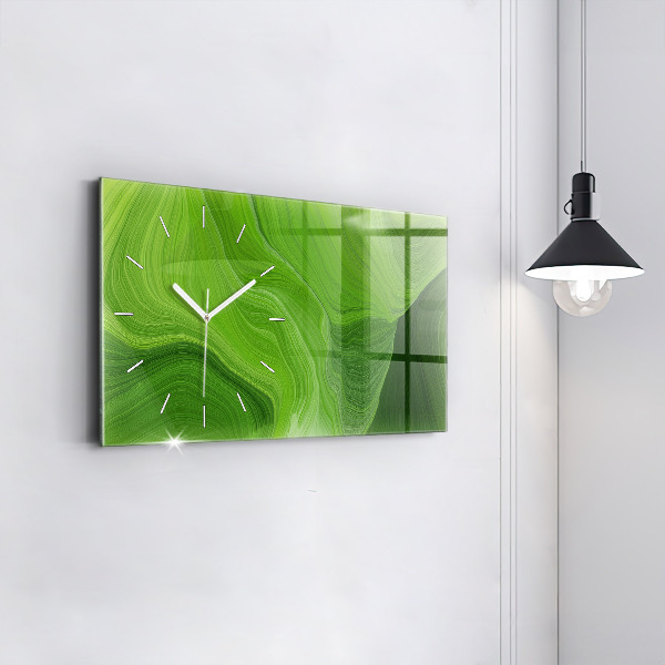 Horizontal wall clock Modern waves