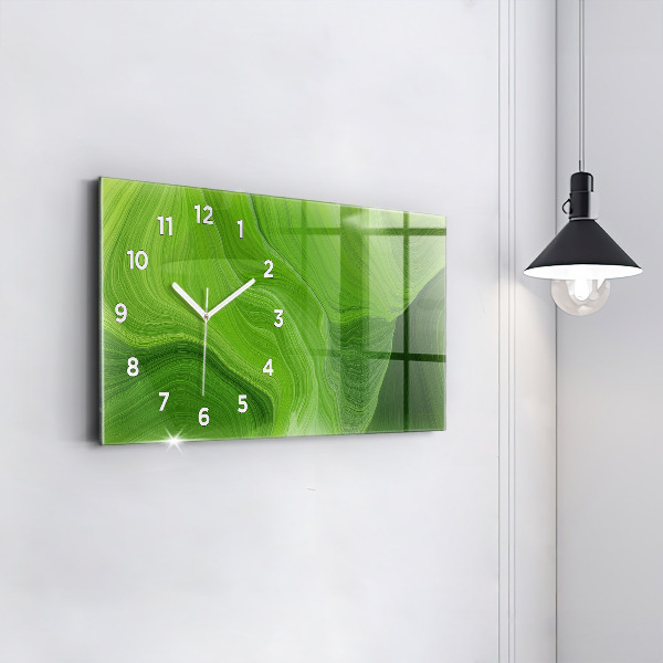 Horizontal wall clock Modern waves