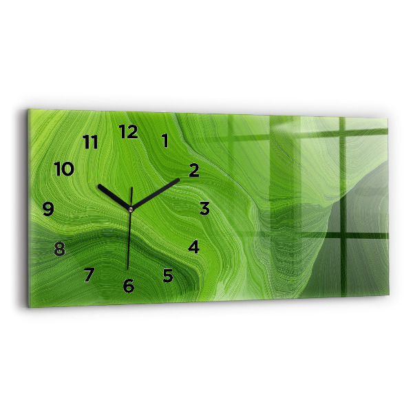 Horizontal wall clock Modern waves