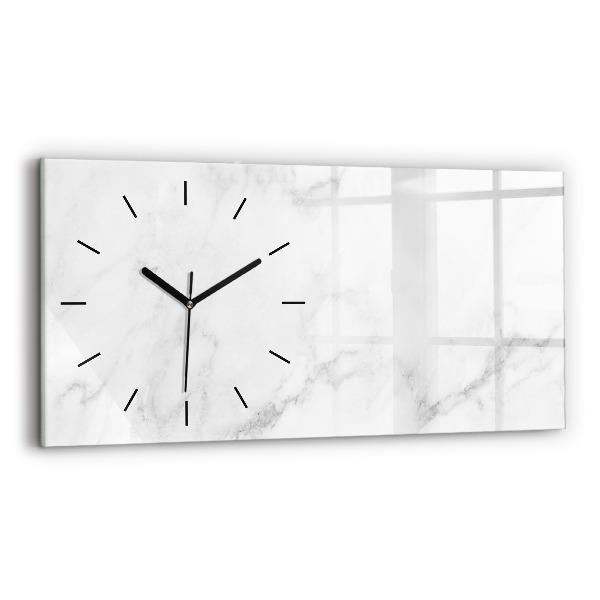 Horizontal wall clock Marble