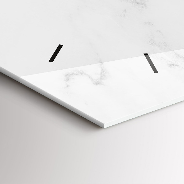 Horizontal wall clock Marble