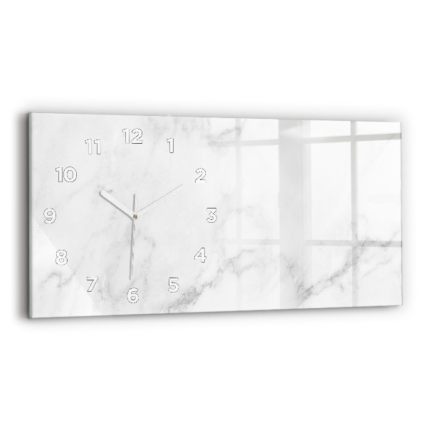 Horizontal wall clock Marble