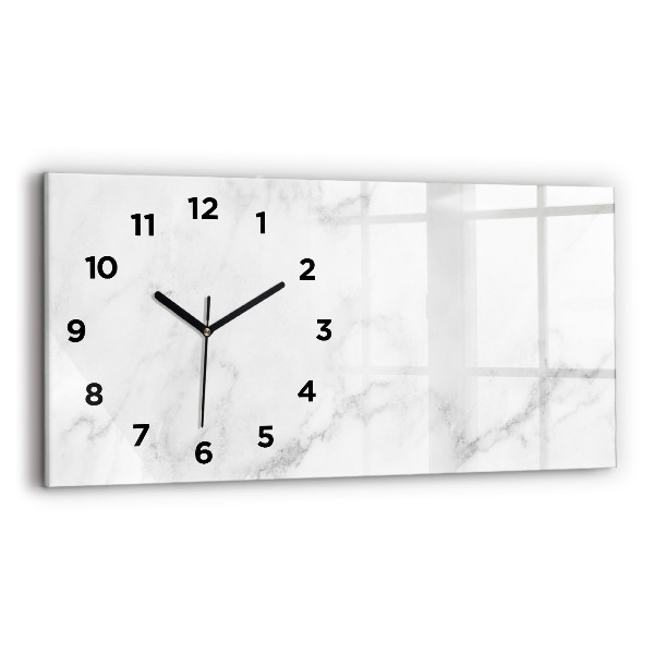 Horizontal wall clock Marble