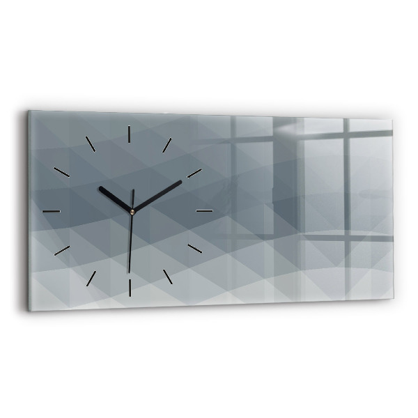 Horizontal wall clock Wave abstraction