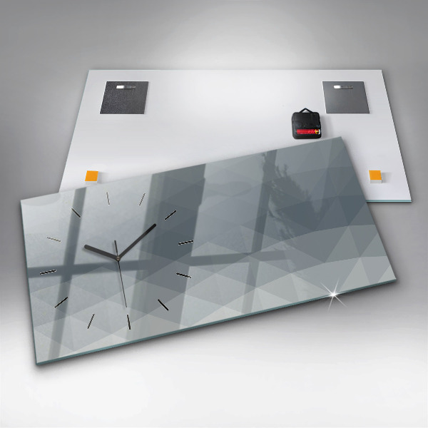 Horizontal wall clock Wave abstraction