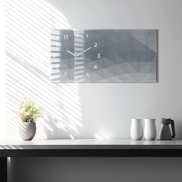 Horizontal wall clock Wave abstraction