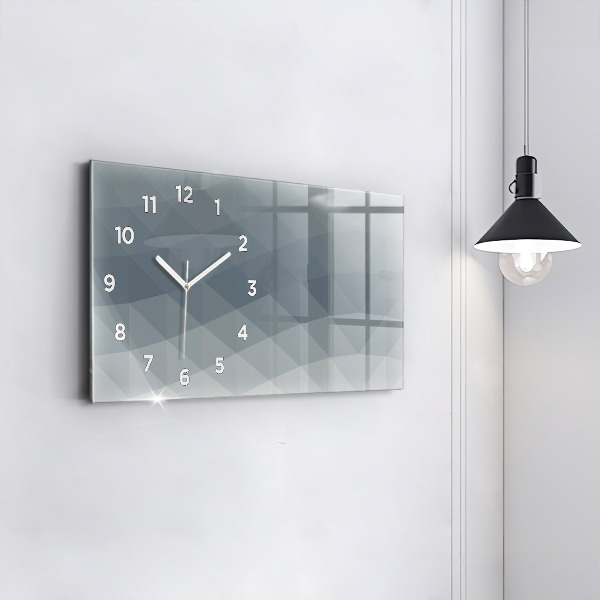 Horizontal wall clock Wave abstraction