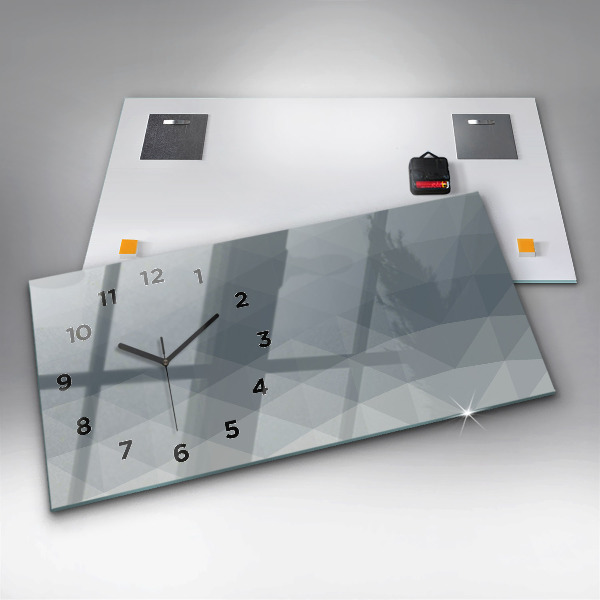 Horizontal wall clock Wave abstraction