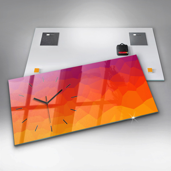 Horizontal wall clock Sunrise