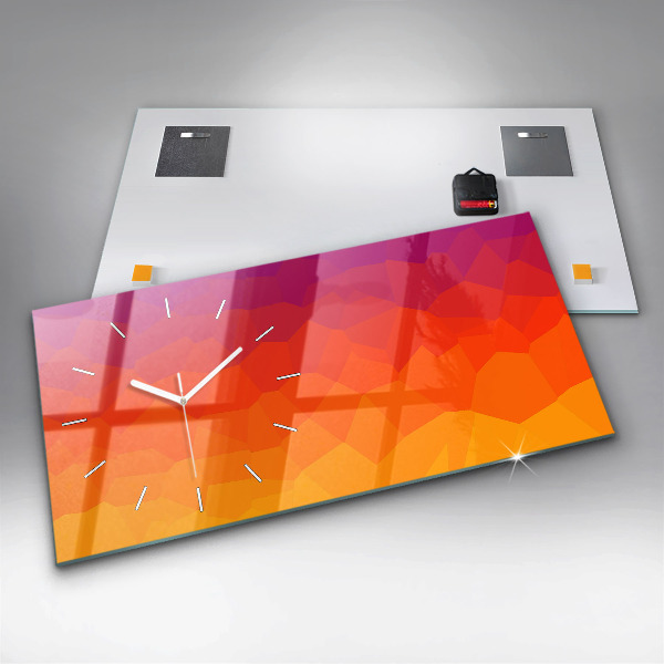 Horizontal wall clock Sunrise