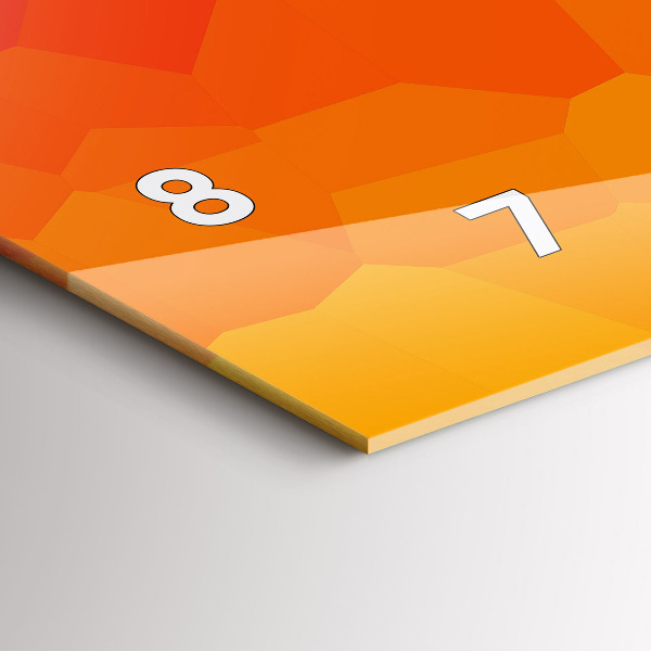 Horizontal wall clock Sunrise