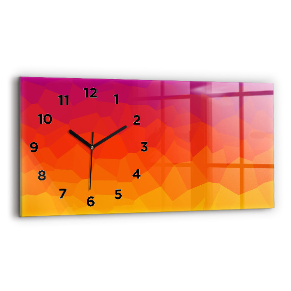 Horizontal wall clock Sunrise